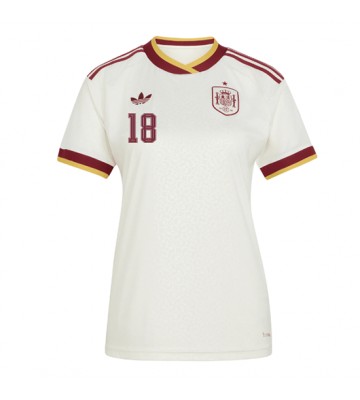 Spanien Martin Zubimendi #18 Udebanetrøje Dame VM 2026 Kortærmet